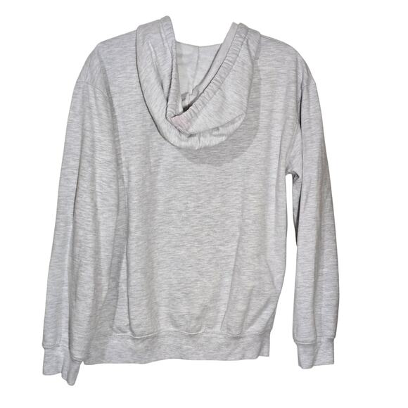 Peanuts Snoopy Hoodie Gray Pullover Christmas Tree/Presents Pocket Sz M 8-10 - Picture 3 of 6